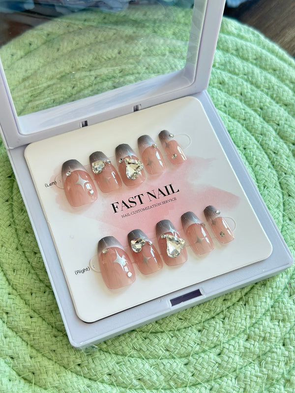 Y-Blossom press on nails Semi-nails 24pcs nails