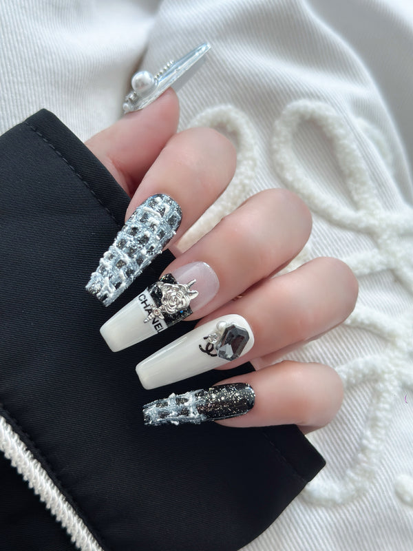 Press on nails handmade  Miss Chanel